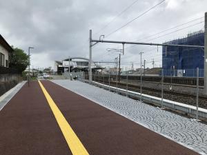 歩行者専用道路工事状況
