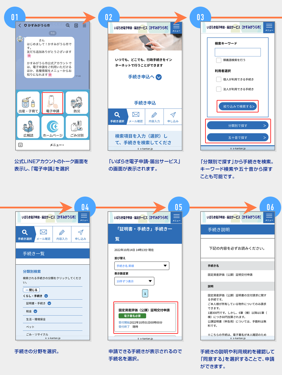 【スマートフォン】LINEから申請する場合