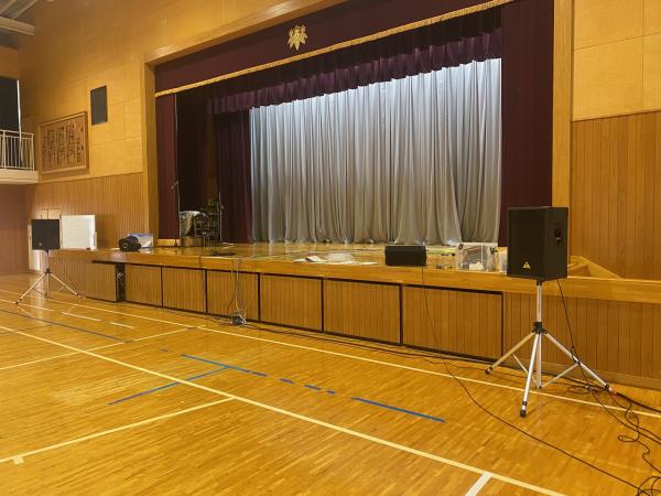 屋内運動場リハーサル