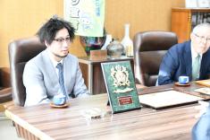 R8.1.13 水産製品品評会受賞者表敬訪問1