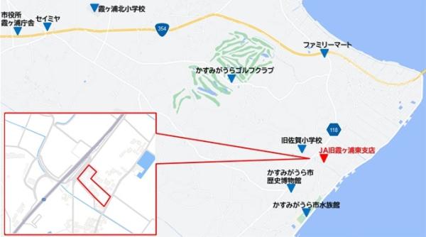 有機稲作現地研修会会場地図