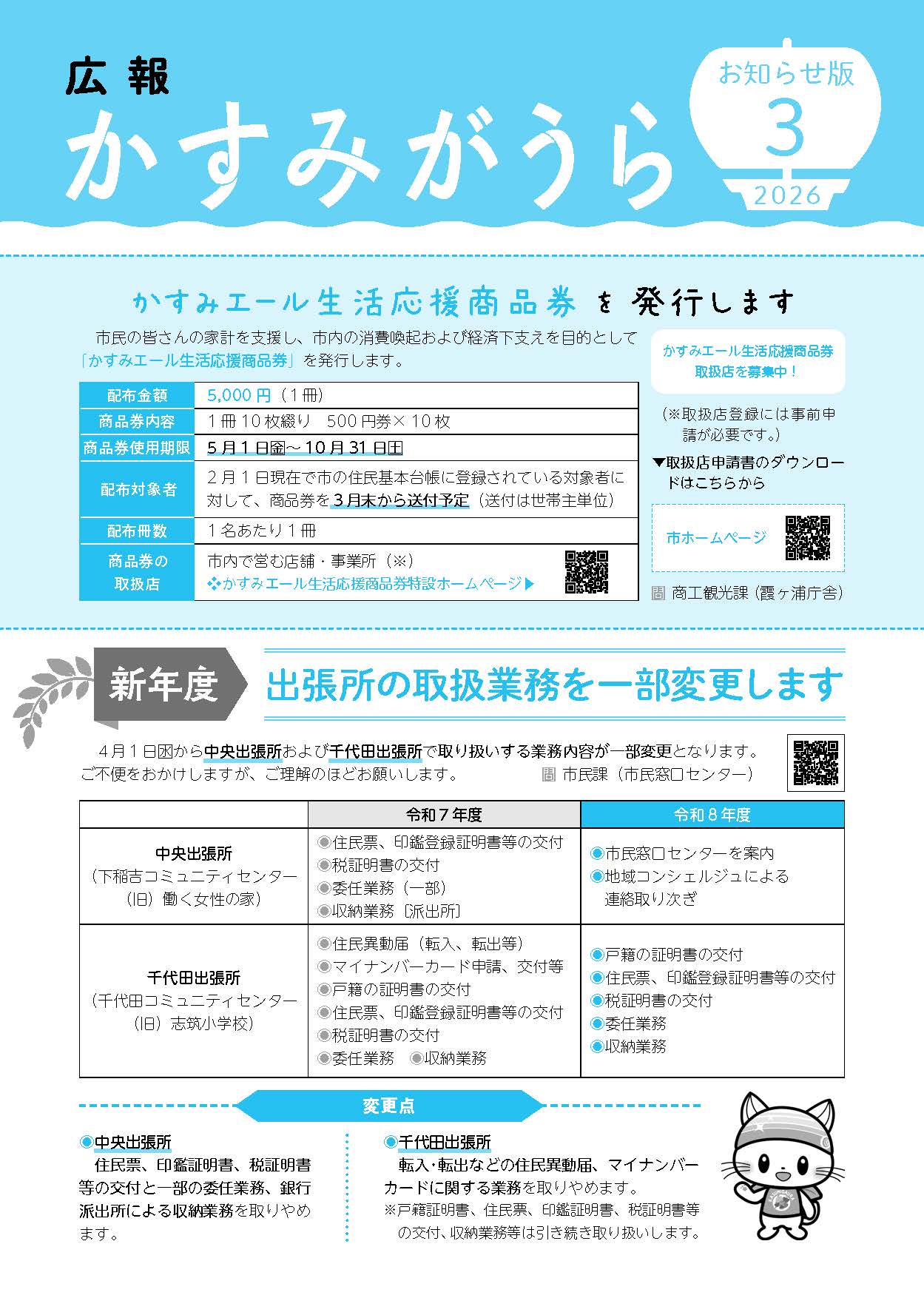 広報かすみがうらお知らせ版 2026年3月号（3月5日発行）